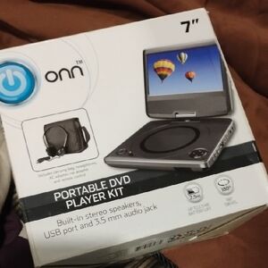Onn Portable DVD Player Kit - Gray